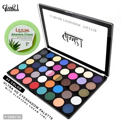 Ultra Hd Eyeshadow Palette Multicolor Es301-01 With Lilium Aloevera Cream 63 G (Multicolor)