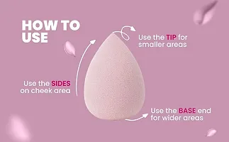 Adbeni Wonder Professional Makeup Sponge Beauty Blender For Blending Face Makeup, Pink Face Sponge Puff (1003)-thumb1