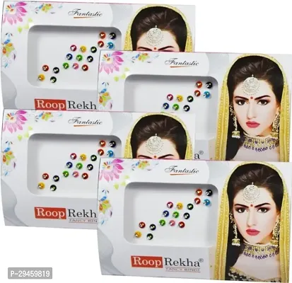 Roop Rekha Fancy Bindi 17 Sticks Forehead Multicolor Bindis (Stone Bindi)