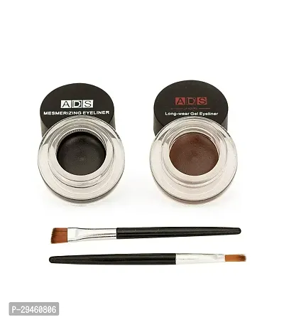 Ads Gel Eyeliner Black And Brown 6 G (Black, White)