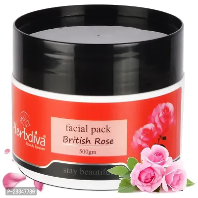 British Rose Face Pack For Reduction Of Spots And Discoloration 500G-thumb0