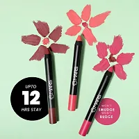 MARS Long Lasting Crayon Lipstick up to 12 Hours Stay | Matte Finish | Waterproof | Won't Smudge Won't Budge Lip Crayon (3.5 gm) 13-Brave-thumb2