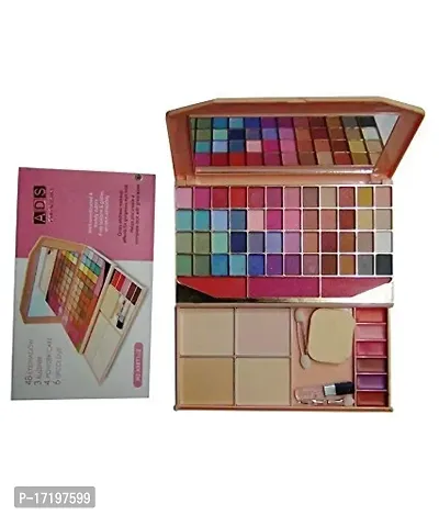 ADS Makeup Kit with 48 Colour Eyeshadow with 3 Blusher 4 Compact and 6 Lipcolour-thumb4