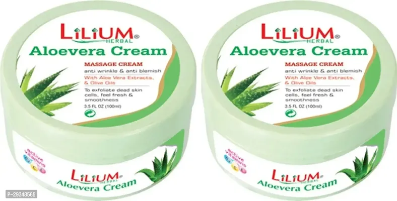 Lilium Aloe Vera Massage Cream 100 Ml Pack Of 2 100 Ml