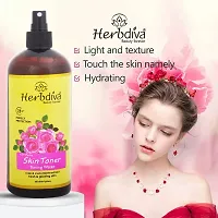 Herbdiva Clarifying Rose Skin Toner Toning Water 500ml|24 Hour Fresh Skin,Perfect Protection|Rose  Cucumber Extract|Fresh  Glowing Skin|All Skin Types.-thumb3