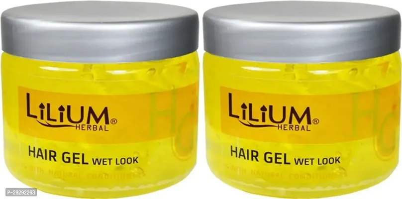 Herbal Hair Gel Wet Look Pack Of 2 Hair Gel ,200 Ml-thumb0