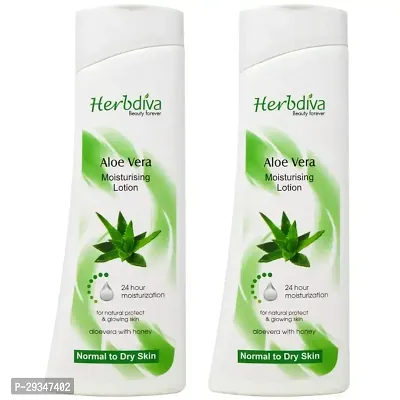 Herbdiva Aloevera Moisturising Lotion For Natural Protect Glowing Skin 500Ml-thumb0