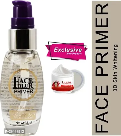 Kiss Beauty Face Blur Primer Isolation Protection-58529A With Skin Whitening Cream Primer - 30 Ml (Transparent)-thumb0