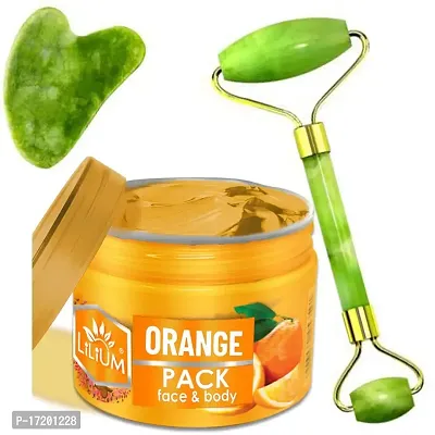 Lilium Orange Face Pack  Double Side Face Roller (250g)-thumb0