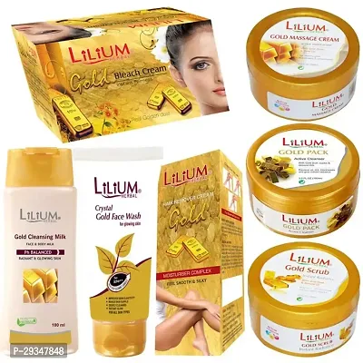 Lilium Herbal Pure Skin Care Gold Combo Kits Set Of 7 Gc663