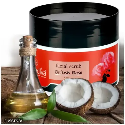 British Rose Face Scrub Help To Remove Spots And Discoloration 500G