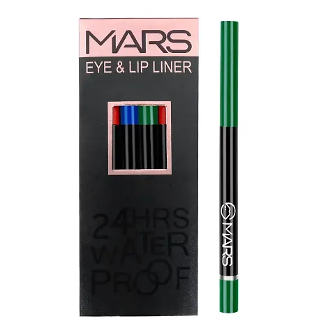 MARS LP01-2 Rich Color Lip Liner, Natural Finish and Eye Liner, Pack of 12 - Multicolor