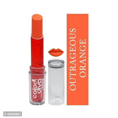 Love Collection Outrageous Orange Lipstick, Glossy Finish