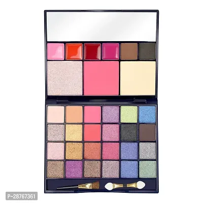 Adbeni 24 Eyeshadow With 2 Blusher 2 Compact Powder And 4 Lip-gloss Makeup Kit Combo-thumb0