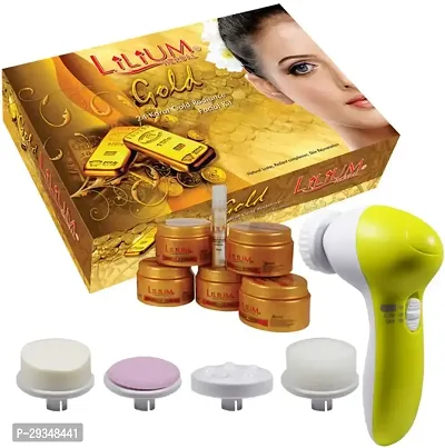 Lilium Herbal 24 Karat Gold Radiance Facial Kit 310G With Face Massager 310 G