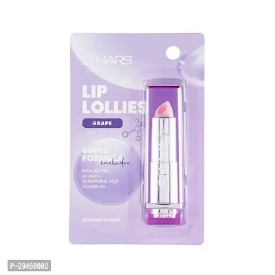 Mars Lip Lollies Enriched With Shea Butter Lip Balm Grape - Lb01 Gel (Pack Of: 1, 3.2 G)