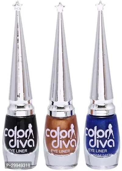 Eyeliner Black, Couper, Blue Pack of 3 - 21 ml (Multicolor)-thumb0