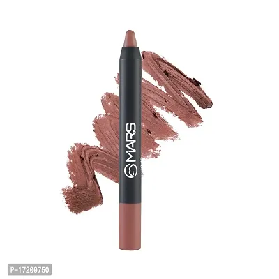 MARS Long Lasting Crayon Lipstick up to 12 Hours Stay | Matte Finish | Waterproof | Won't Smudge Won't Budge Lip Crayon (3.5 gm) 13-Brave-thumb0