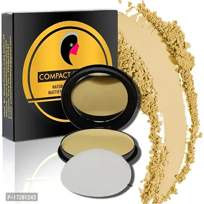 Adbeni Oil Control Compact Pressed Powder, Biege (CP02)-thumb0