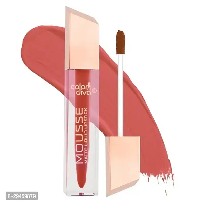 Mousse Matte Liquid Lipstick, 5.5Ml | Long Lasting, Non Transfer, Water And Smudge Proof, Light Weight, Stay Fresh All Day Long (Virgin 108)