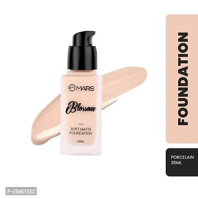 Mars Blossom Soft Matte High Definition (F15-01) Foundation (Porcelain 01, 35 Ml)