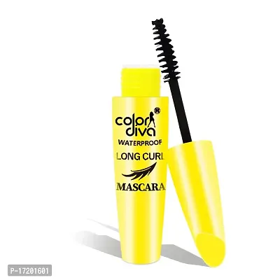 Color Diva Waterproof Volume Mascara | Smudge proof Curling Mascara for eye makeup | Jet Black, 8.5ml-thumb0