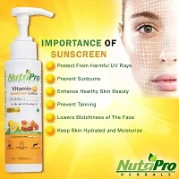 NutriPro Vitamin-C Sunscreen Lotion SPF 50 PA++, UVA  UVB 120Ml | Amla Fruit Extract  Orange Peel Extract | For Oily, Light  Non-Sticky Skin-thumb4