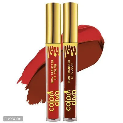 adbeni Liquid Matte Lipstick | Long Lasting,Non Transferable, Ambitious  Bold Look (Artisticaly Play, 10 ml) Pack of 2