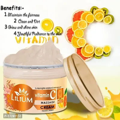 Lilium Vitamin C Face  Body Pack, 250g with Double Side Face Roller-thumb2