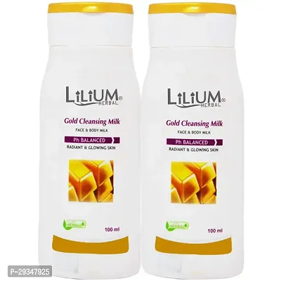 Lilium Gold Cleansing Milk 100Ml Pack Of 2