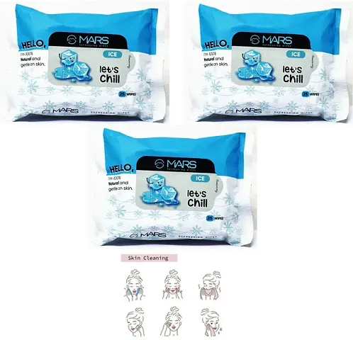 Facial Wipes Pack Of 3