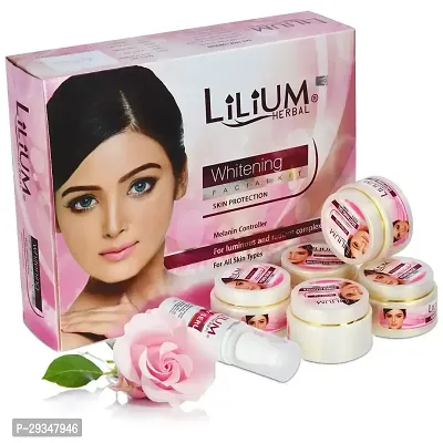 Lilium Skin Whitening Facial Kit 350Gm For Luminous And Radiant Complexion Skin Protection-thumb0