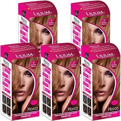 Hair Color Cream Pack Of 5, Brown
