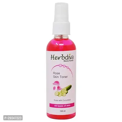 Herbdiva Rose Cucumber Skin Toner For All Types Of Skin 100Ml