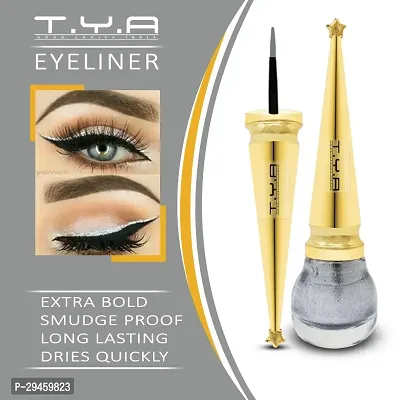 Eye Liner, Water Resistant, Long-Lasting,5.5Ml (Elnr102) (Silver-05)