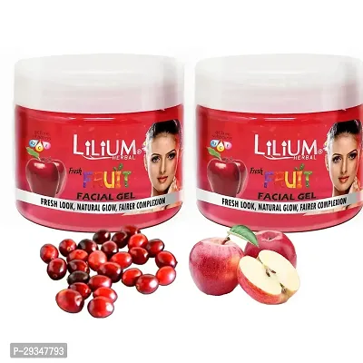 Lilium Fresh Fruit Facial Gel 500Ml Pack Of 2