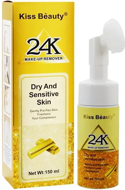 Kiss Beauty Dry And Sensitive Skin 24K Makeup Remover Makeup Remover (150 Ml)