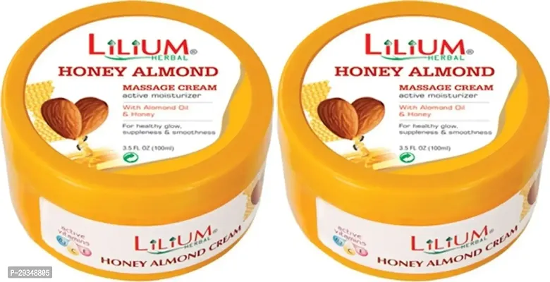 Lilium Honey Almond Massage Cream 100 Ml Pack Of 2 100 Ml