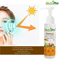 NutriPro Vitamin-C Sunscreen Lotion SPF 50 PA++, UVA  UVB 120Ml | Amla Fruit Extract  Orange Peel Extract | For Oily, Light  Non-Sticky Skin-thumb2