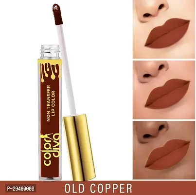 Non Transfer Matte Liquid Lipstick, Old Copper, 6Ml