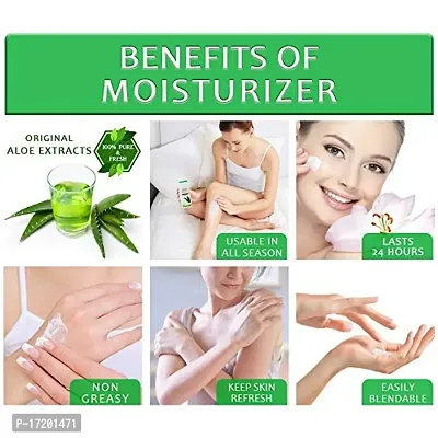 Lilium Aloe Vera Moisturizer Face  Body Lotion with Gold Cleansing Milk, 100ml Each-thumb4