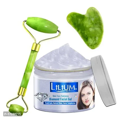 Lilium Diamond Facial Gel  Double Side Face Roller (250g)-thumb0