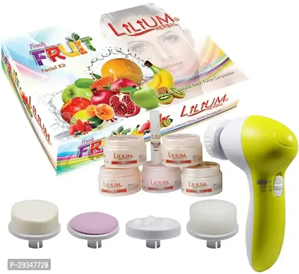 Lilium Fresh Fruit Facial Kit 310G With Face Massager 2 Items In The Set