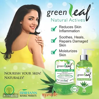 Greenleaf Aloe Vera skin Gel 100% Pure Natural Gel - Ideal for Skin, Face, Acne Scars, Hair Care, Moisturizer  Dark Circles 500gms-thumb2