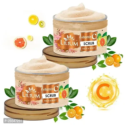 Lilium Vitamin C Face Body Scrub Pack Of 2 250G Each