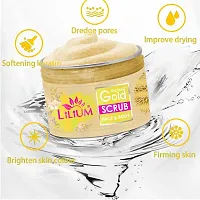 Lilium Gold Face  Body Scrub  Double Side Face Roller (250g)-thumb1