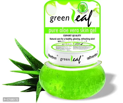 Greenleaf Aloe Vera skin Gel 100% Pure Natural Gel - Ideal for Skin, Face, Acne Scars, Hair Care, Moisturizer  Dark Circles 500gms-thumb0