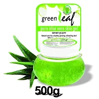 Greenleaf Aloe Vera skin Gel 100% Pure Natural Gel - Ideal for Skin, Face, Acne Scars, Hair Care, Moisturizer  Dark Circles 500gms-thumb4