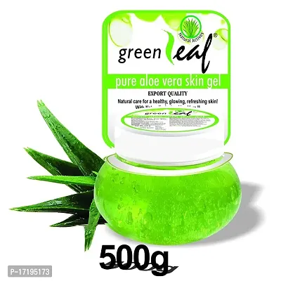 Greenleaf Aloe Vera skin Gel 100% Pure Natural Gel - Ideal for Skin, Face, Acne Scars, Hair Care, Moisturizer  Dark Circles 500gms-thumb5