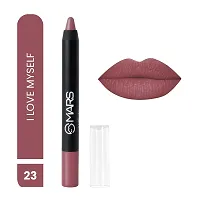 MARS Long Lasting Crayon Lipstick up to 12 Hours Stay | Matte Finish | Waterproof | Won't Smudge Won't Budge Lip Crayon (3.5 gm) 23-I Am Cute-thumb1